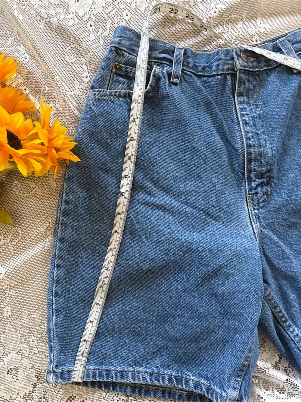 Vintage Denim Long Shorts